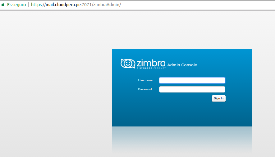 Manual de Zimbra parte III: Administración y Configuración de Zimbra Open  Source Edition Versión 8.6 y 8.7 - Cloud Peru