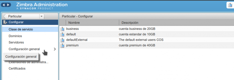 Manual de Zimbra parte III: Administración y Configuración de Zimbra Open  Source Edition Versión 8.6 y 8.7 - Cloud Peru